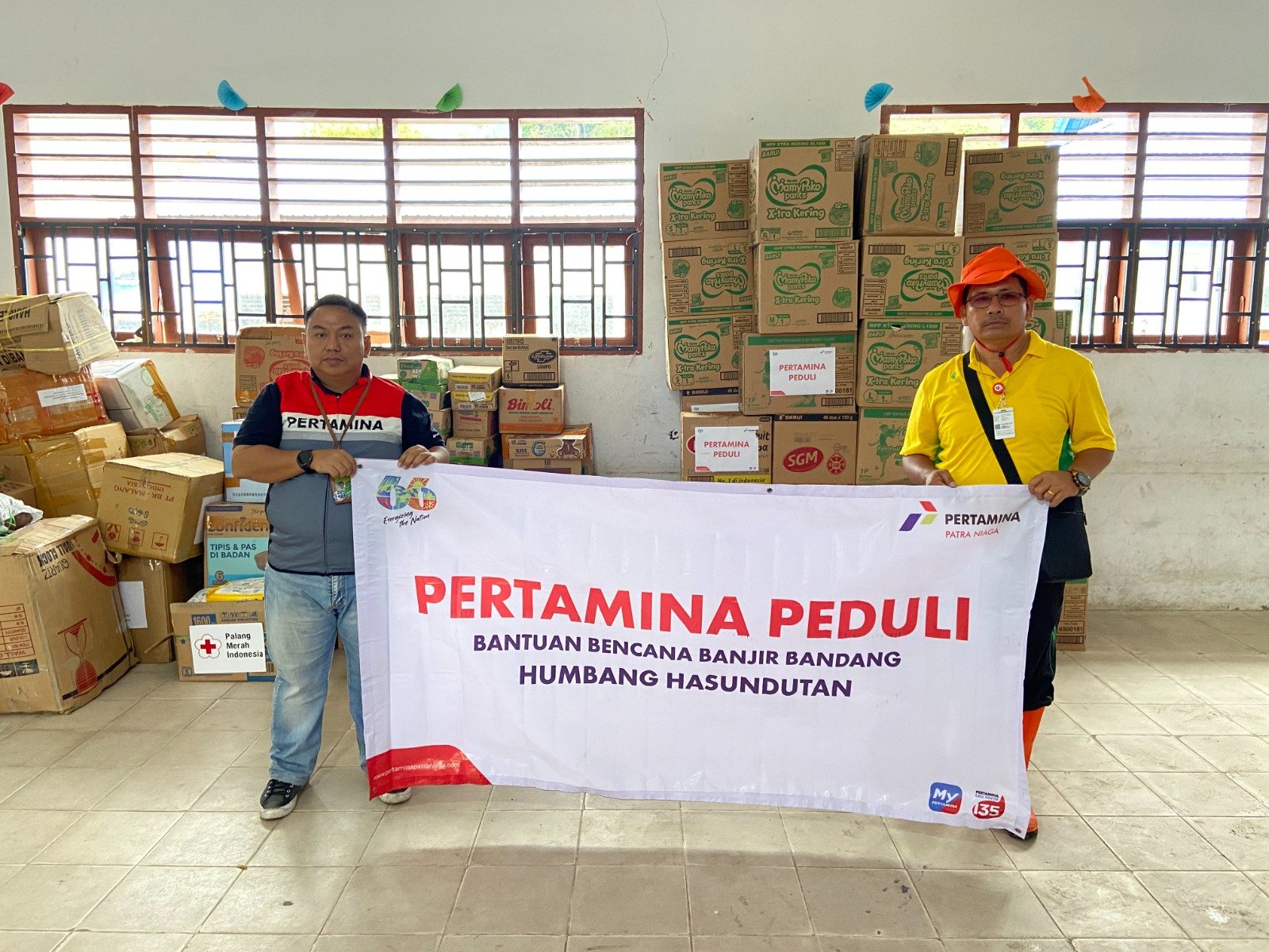 Pertamina Peduli Bantu Korban Bencana Banjir Bandang di Humbahas