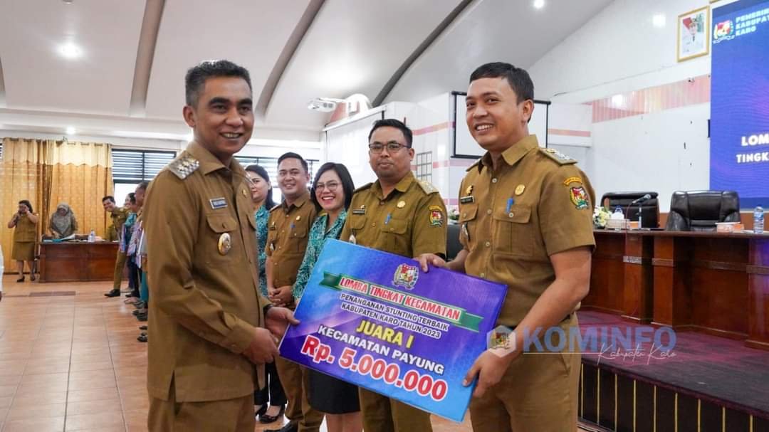 Kecamatan Payung Juara 1 Lomba Penurunan dan Pencegahan Stunting di Kabupaten Karo