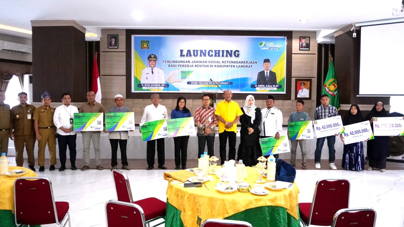 26.639 orang Pekerja Rentan di Langkat, Dapat Perlindungan Jaminan Sosial Ketenagakerjaan