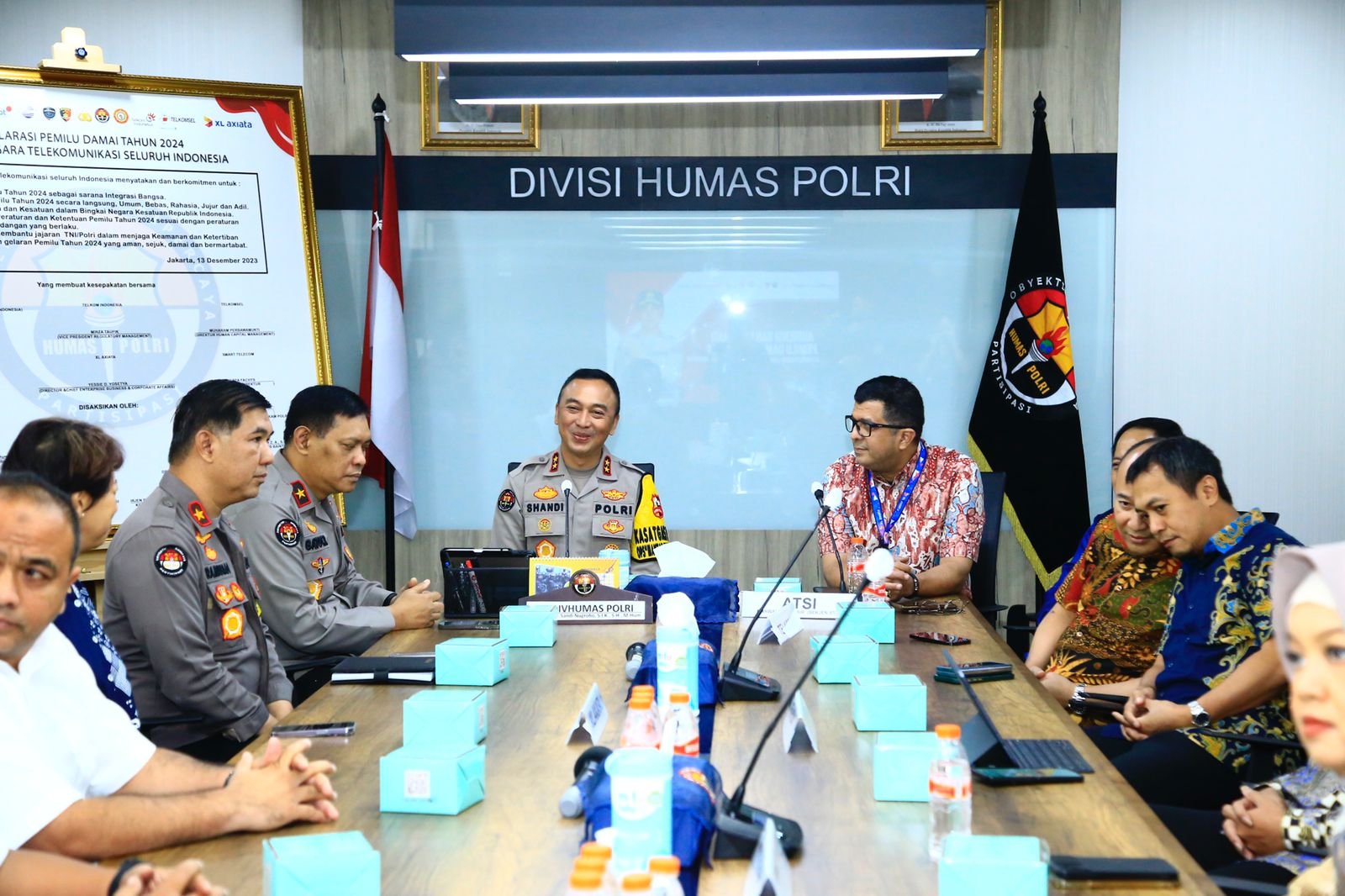 Polri & Penyedia Jasa Telekomunikasi Gelar Deklarasi Pemilu Damai