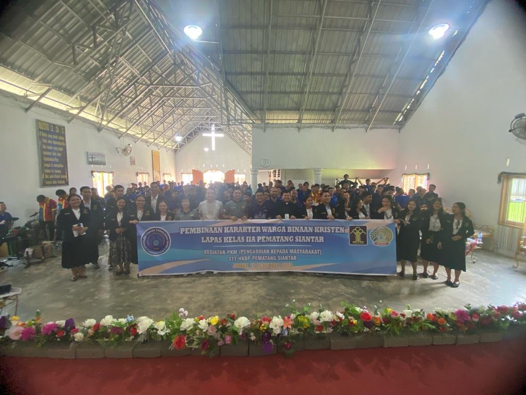 Sambut Nataru Lapas Kelas IIA Pematang Siantar Terima Kunjungan PKNSTT HKBP