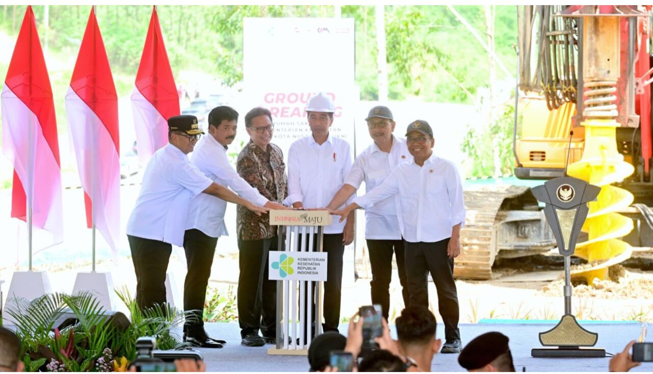 Presiden Jokowi Groundbreaking RSUP Pertama di Nusantara