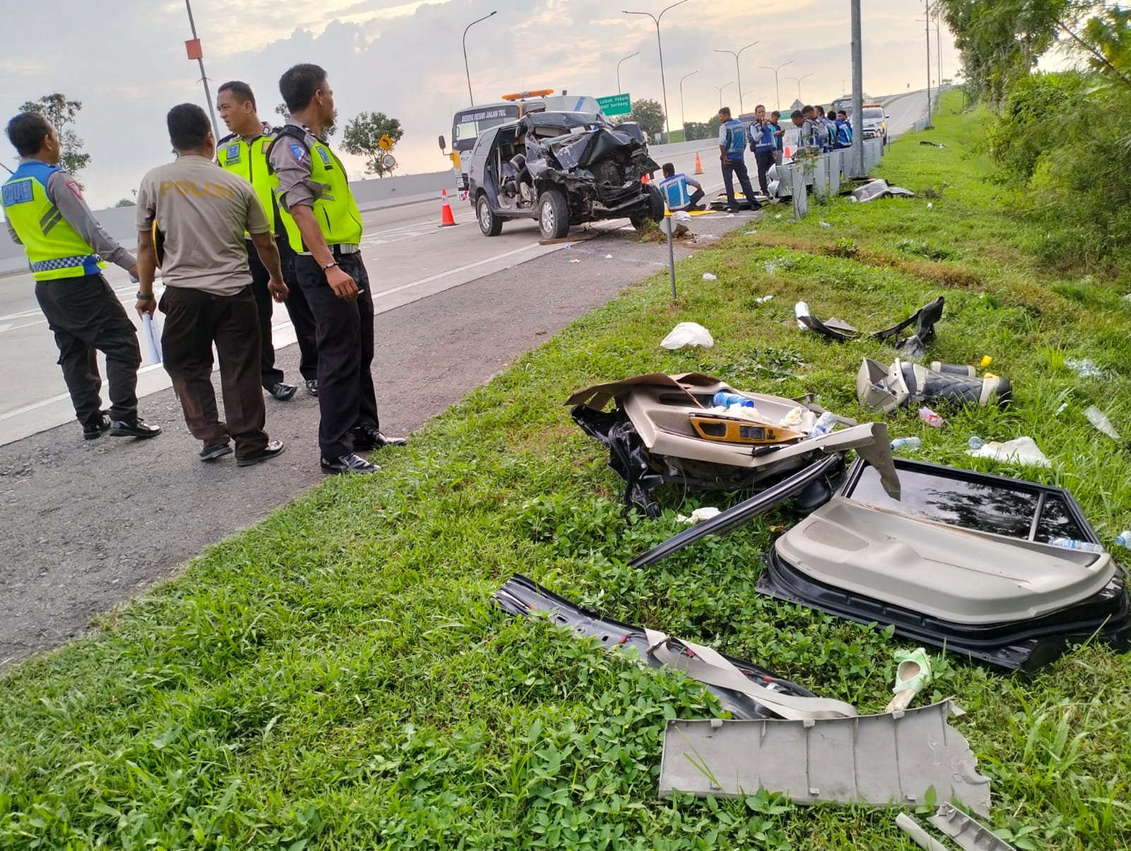 Laka Maut di Tol Medan-Tebing, 4 Tewas 3 Luka-Luka