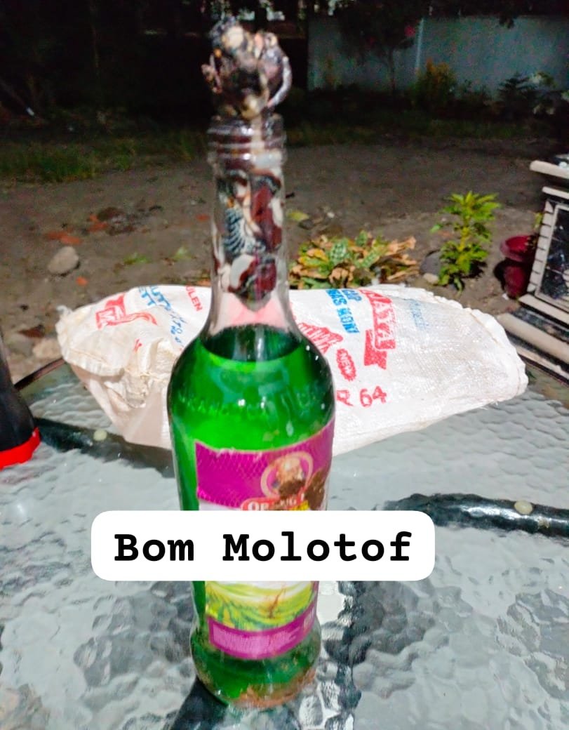 Lagi Lagi! Rumah Wartawan di Desa Namorih Kembali Di Lempar Bom Molotof