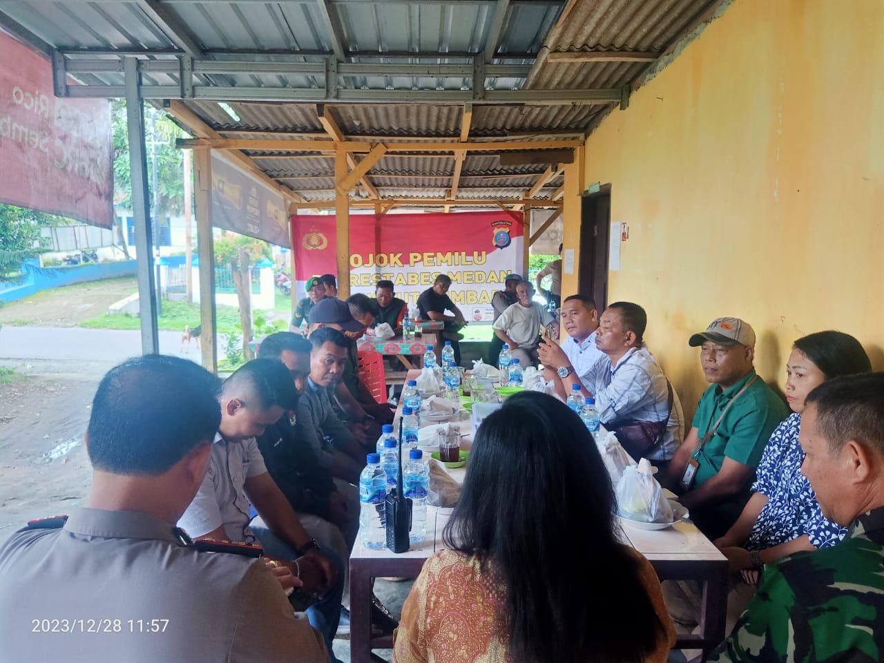 Polsek Kutalimbaru Laksanakan Pojok Pemilu OPS Mantap Brata 2023 – 2024