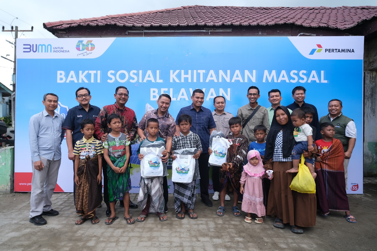 Peduli Masyarakat Saat Masa Satgas Naru, Pertamina Gelar Khitanan Massal di Medan Belawan