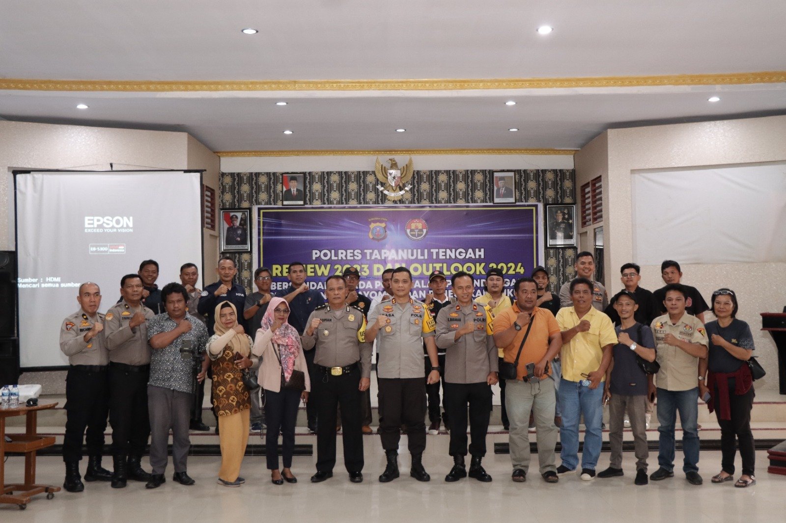 Review 2023 dan Outlook 2024 Polres Tapteng, Tangani 75 Kasus Narkoba Dengan 99 Tersangka