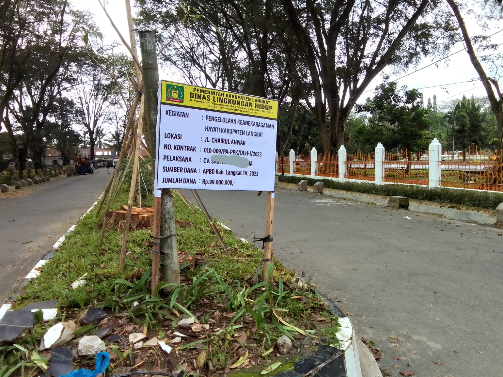 Proyek Penebangan Pohon di Langkat Dipertanyakan
