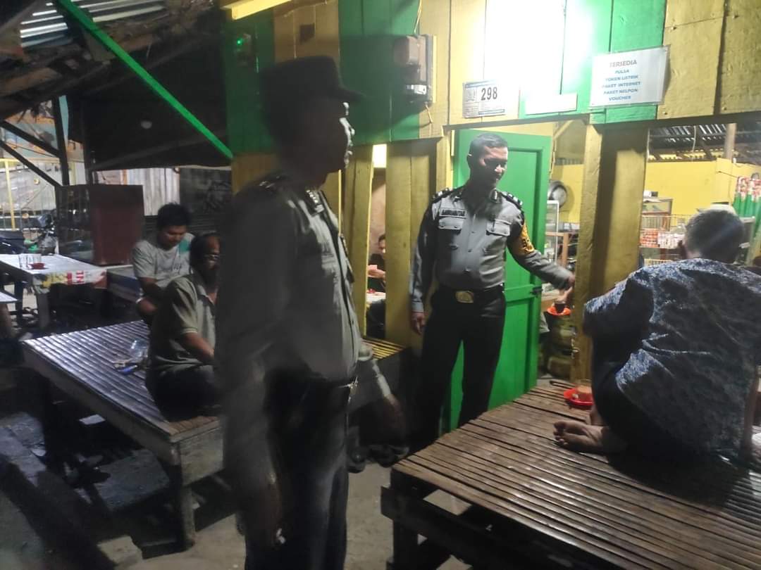 Patroli Blue Light, Polsek Mardingding Sisipkan Pesan Kamtibmas