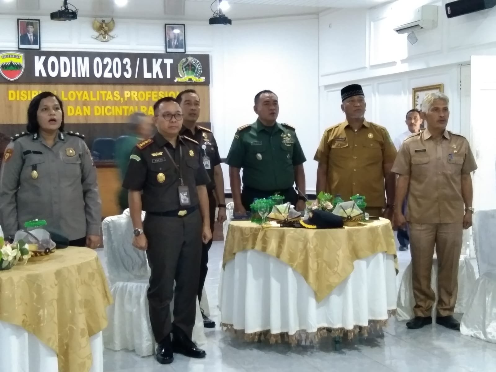 Pemkab Langkat Hadiri Komsos di Kodim 0203/LKT