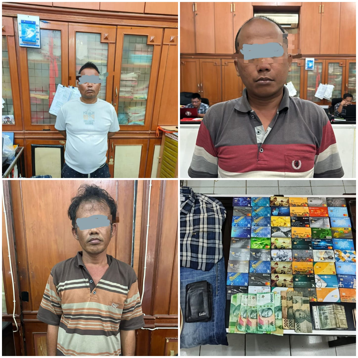 Polda Sumut Ringkus 3 Tersangka Sindikat Ganjal ATM, di Medan dan Binjai
