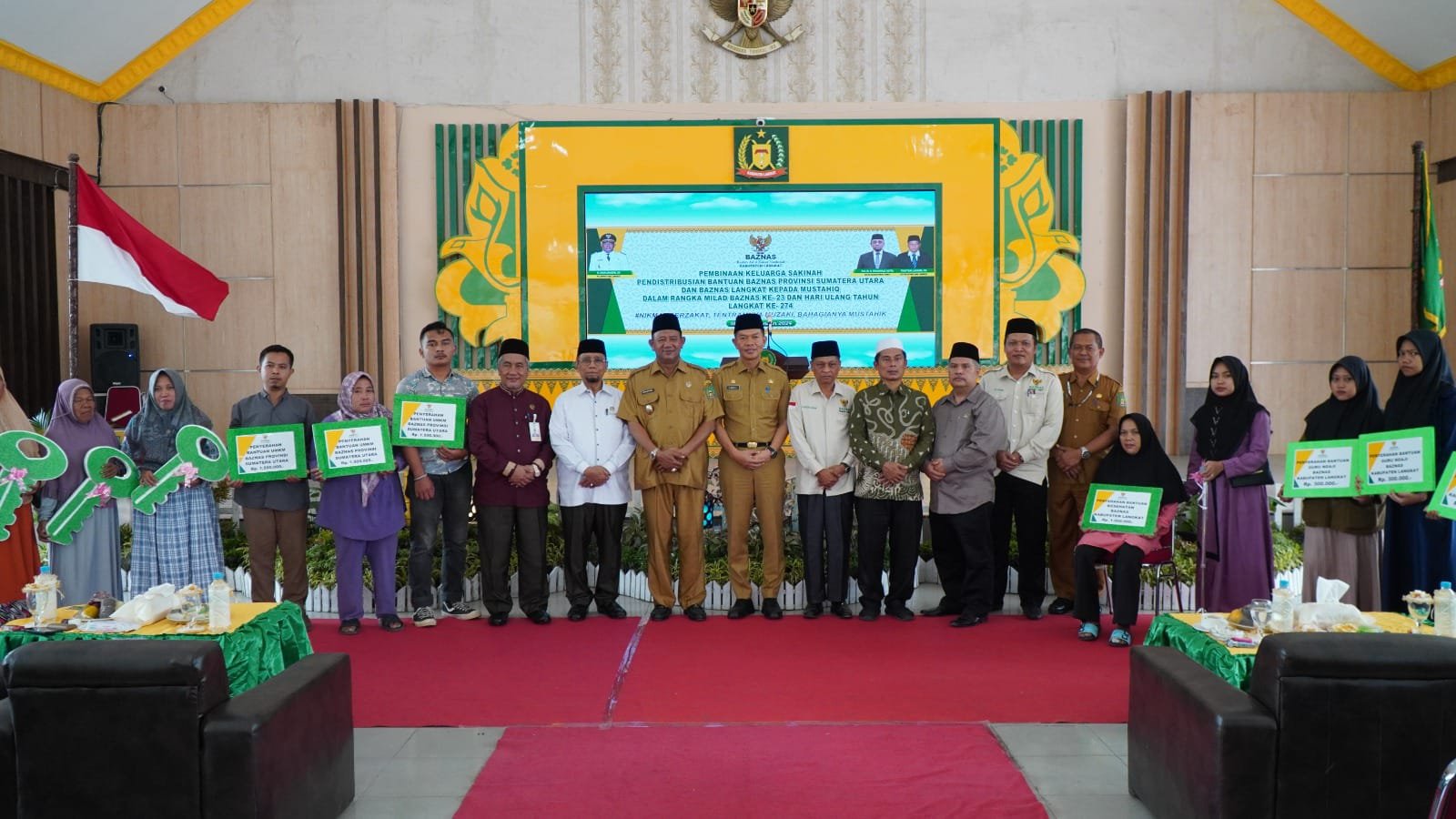 Distribusi Triwulan 1 Baznas Langkat, Syah Afandin Zakatkan Rp50 Juta