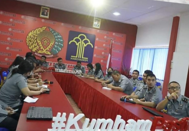 Semangat Raih WBK, Rutan I Medan Gelar Rapat Monev