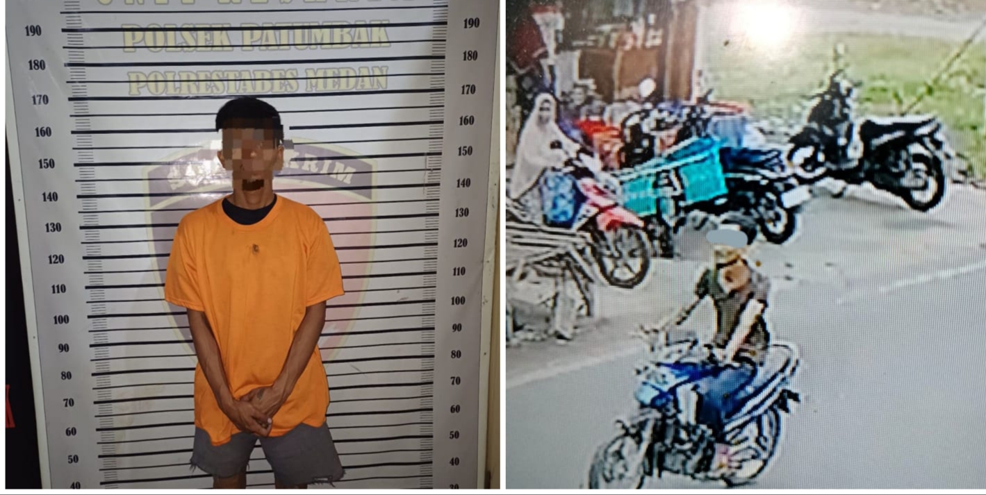Polsek Patumbak Amankan Maling Motor