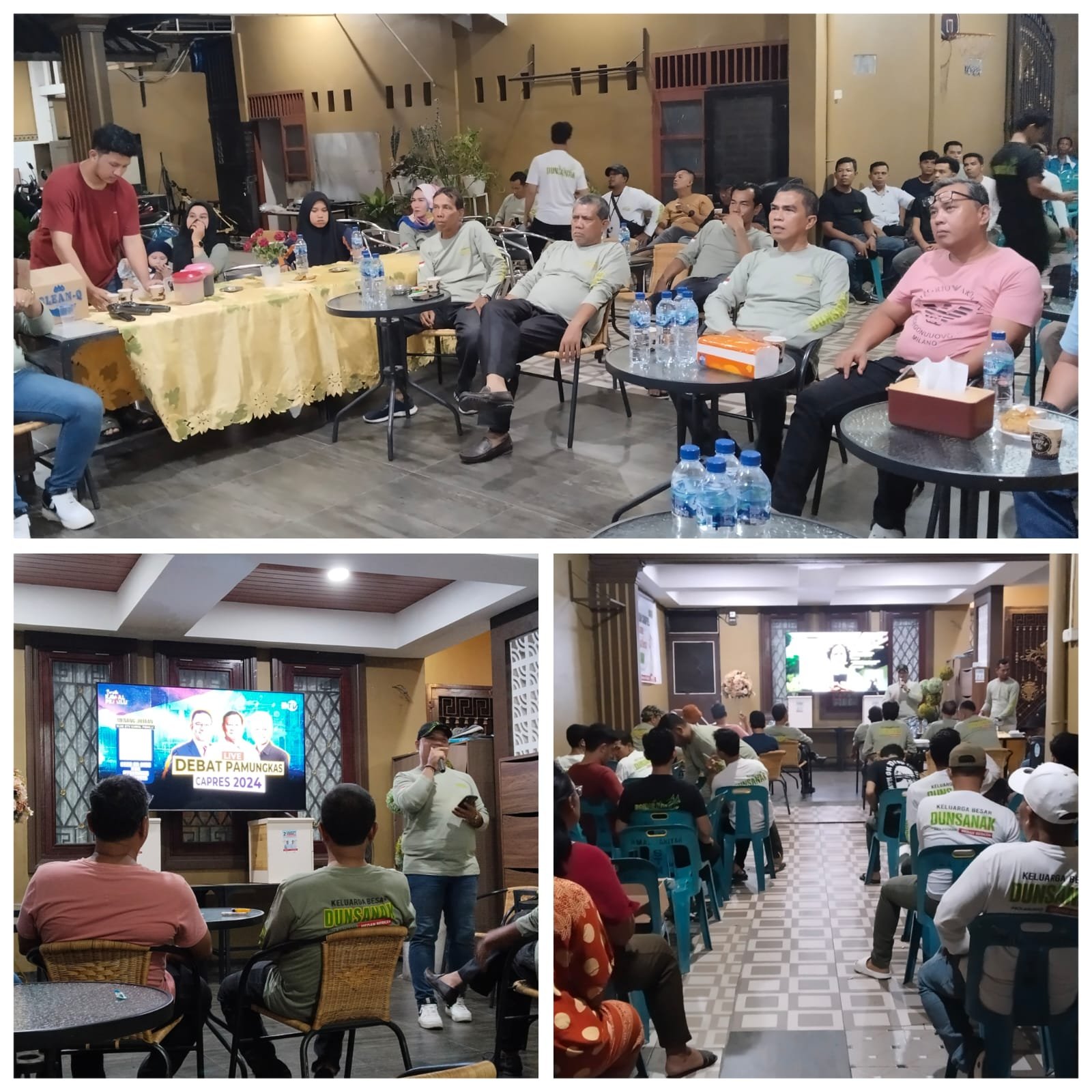 Nonton Bareng Debat Capres ke 5 Pilpres 2024, Dunsanak : Bertekad Menangkan Prabowo Gibran 1 Putaran