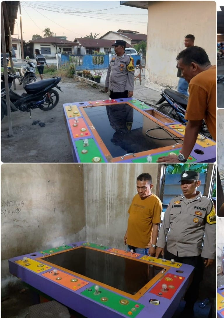 Polsek Firdaus Amankan Meja Tembak Ikan