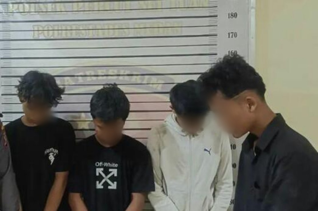 Polisi Amankan 4 Remaja Terduga Geng Motor