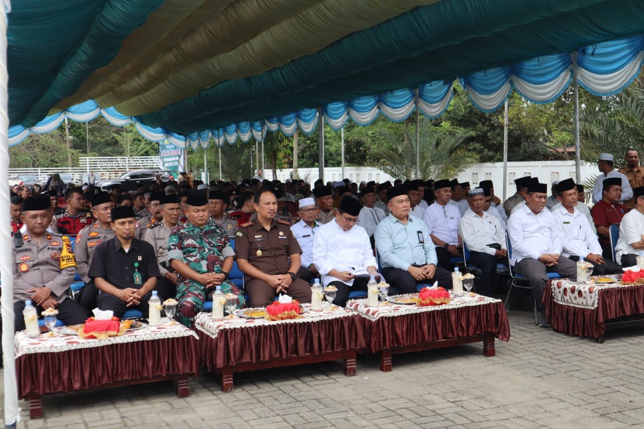 Waka Polres Palas Hadiri Peringatan Isra Mi’raj di Mesjid Agung Al-Munawarroh Sibuhuan