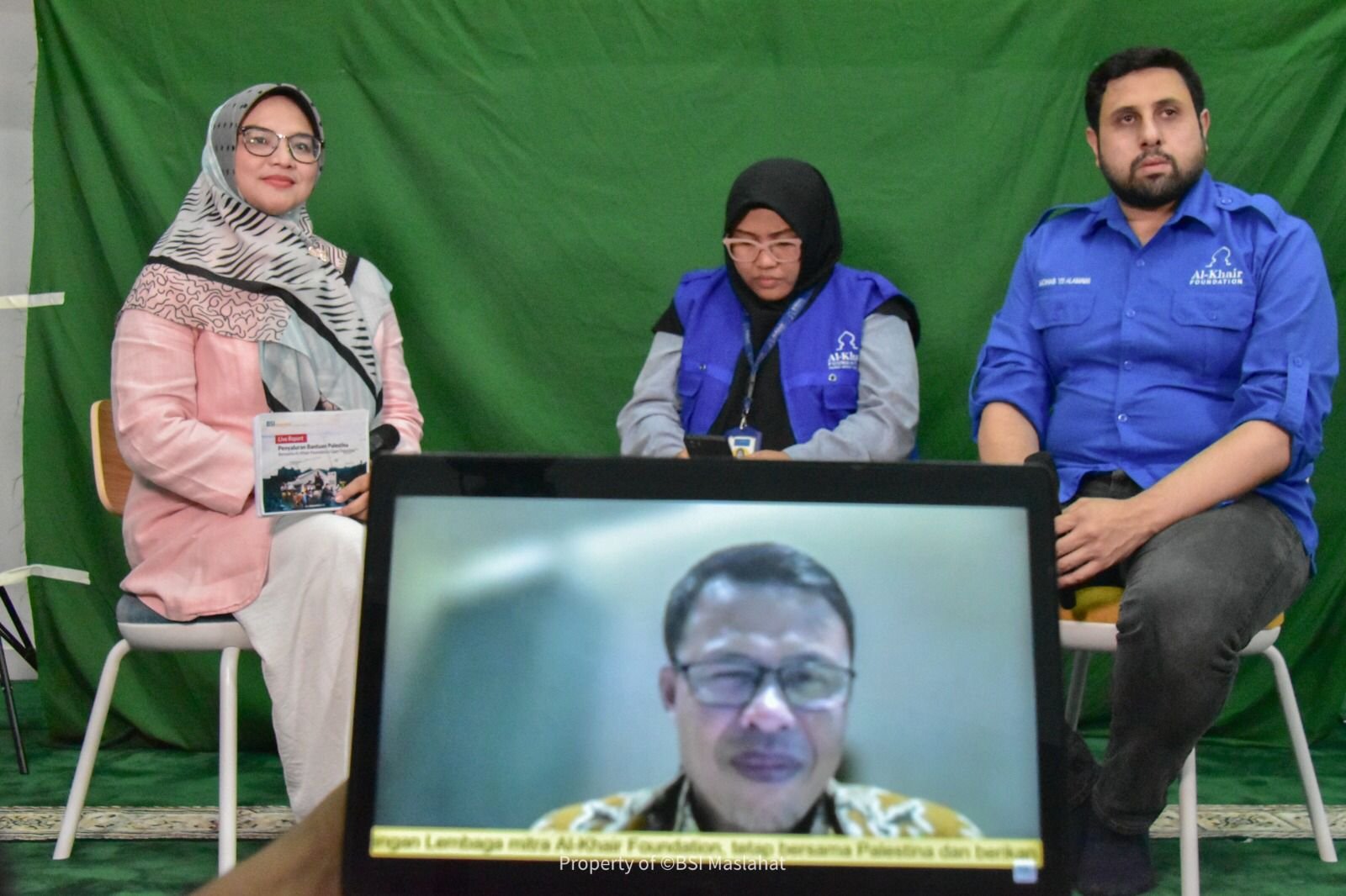 BSI Maslahat Gelar Live Streaming Penyaluran Bantuan Palestina
