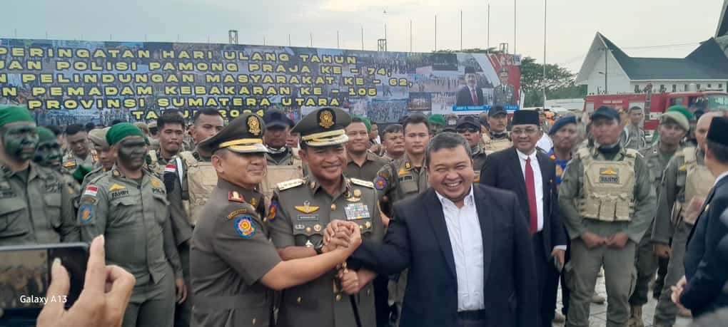 Atraksi, Warnai HUT Satpol PP, Linmas dan Damkar