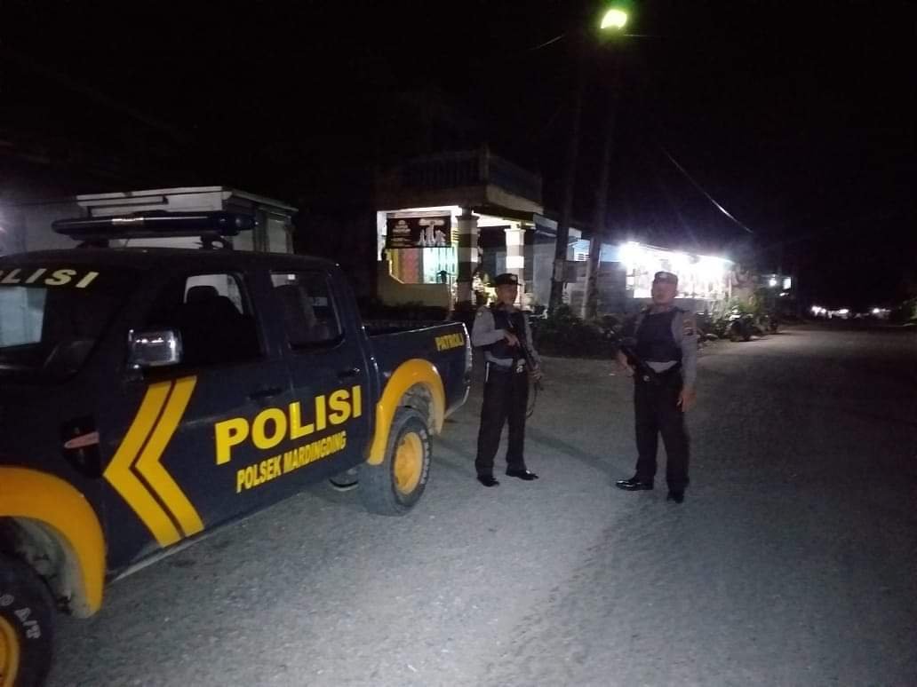 Polsek Mardinding Intensifkan Patroli Malam, Antisipasi Gangguan Kamtibmas Jelang Ramadhan