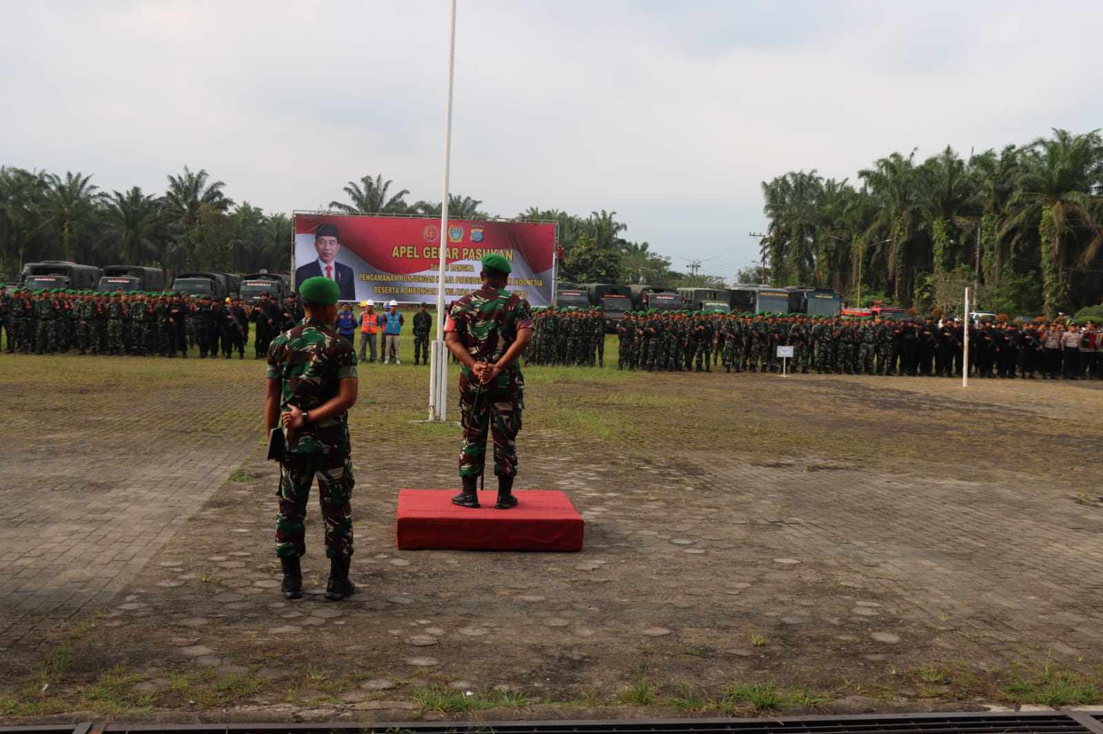 Polres Palas Gelar Pasukan, Dalam Rangka Kunjungan Kerja Presiden RI ke Palas