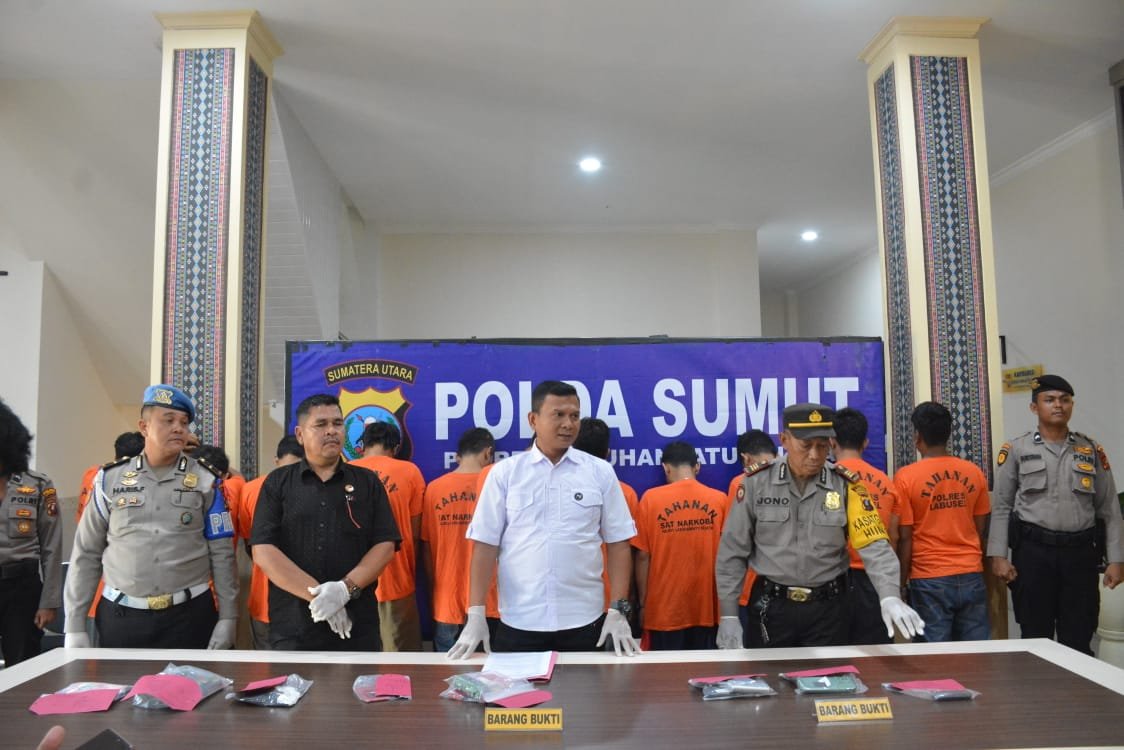 Perang Terhadap Narkoba, Polres Labusel Ringkus 11 Jaringan Narkoba