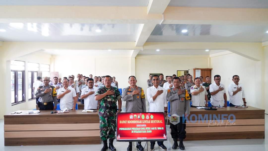 Wabup Karo Hadiri Rapat Koordinasi Lintas Sektoral Persiapan Pengamanan Idul Fitri 1445 H