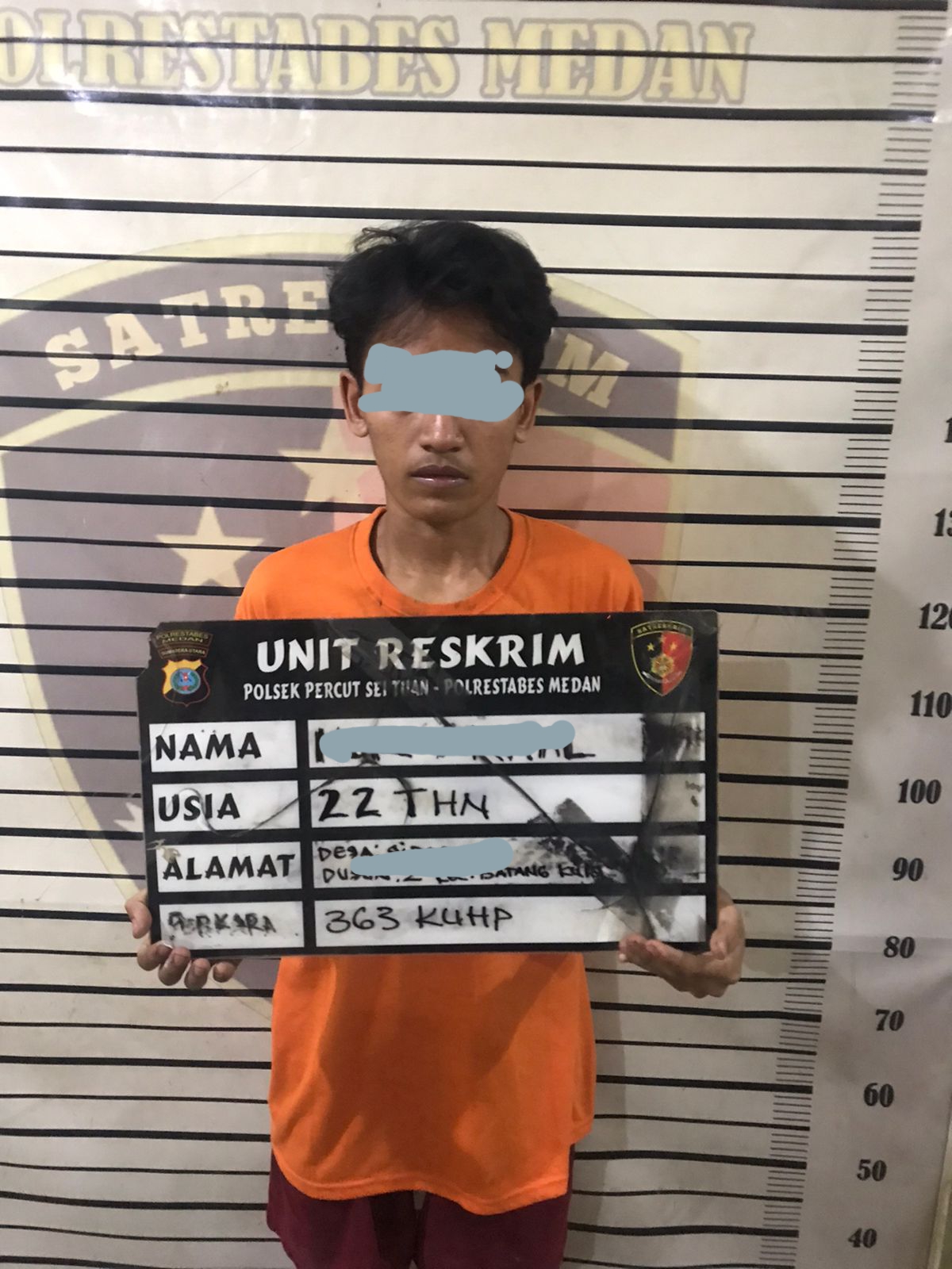 Polsek Percut Sei Tuan Amankan Pelaku Pencurian dan Pembakaran Toko