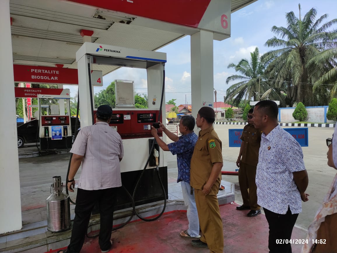 Jelang Lebaran, Polres Palas dan Disperindag Sidak Sejumlah SPBU