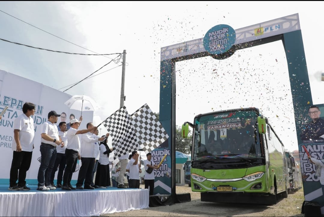 1000 Pemudik Sumut Diberangkatkan Melalui Program Mudik Asyik Bersama PLN