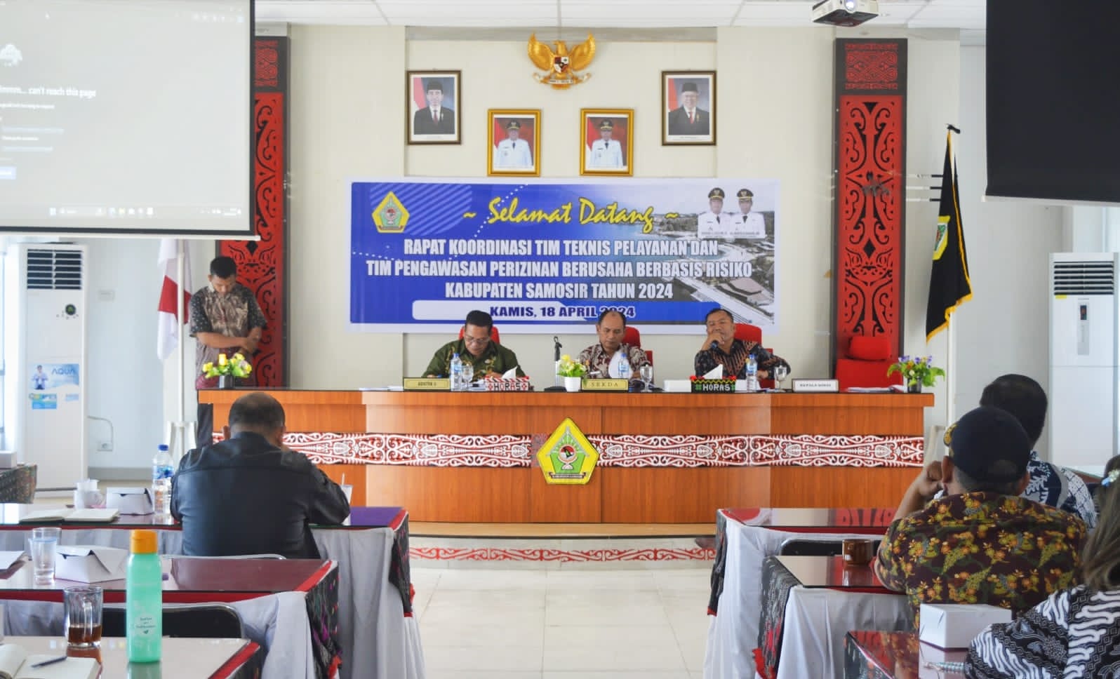 Pemkab Samosir Gelar Rakor Tim Pengawasan Perizinan Berbasis Risiko