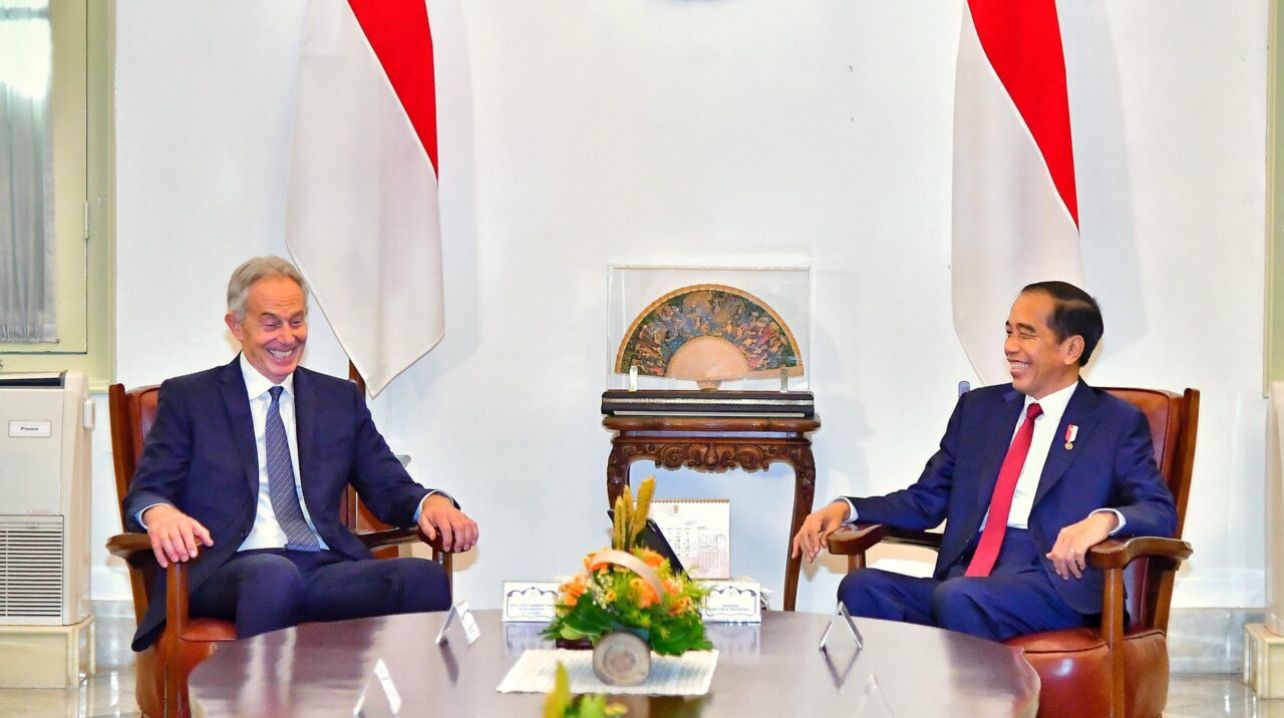 Bertemu Tony Blair, Presiden Jokowi Bahas Investasi Energi dan Percepatan Transformasi Digital