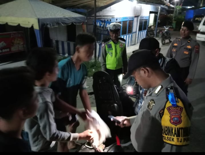 Satuan Fungsi dan Sat Samapta Polres Langkat, Patroli Gabungan Cegah Gangguan Kamtibmas dan 3C