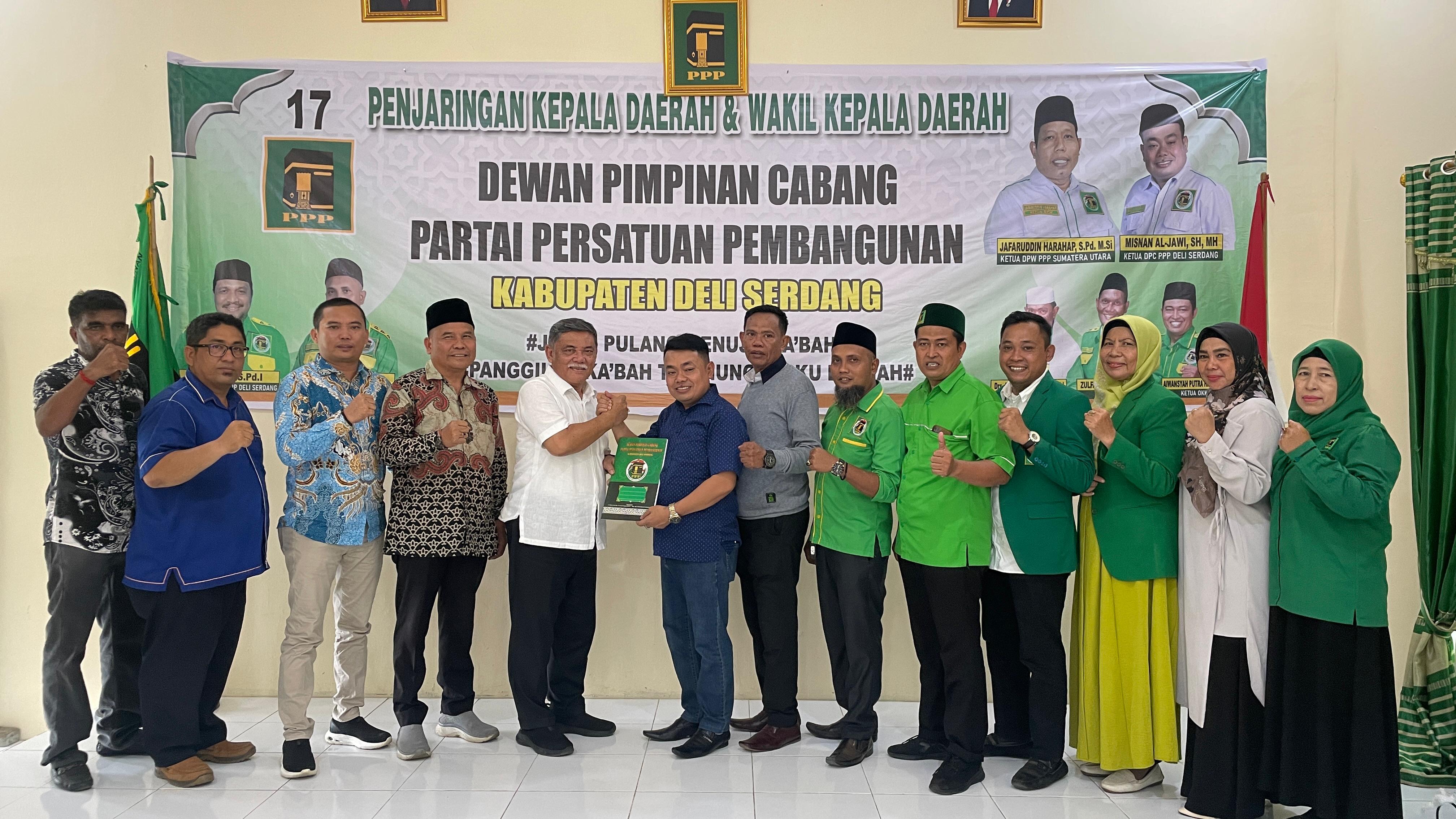 M Ali Yusuf Siregar, Resmi Daftar Balon Bupati Deli Serdang ke PPP