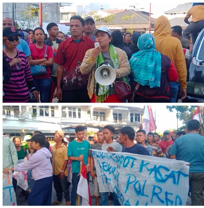 Kehadiran Jokowi, Disambut Aksi Demo Damai Masyarakat Pancur Batu