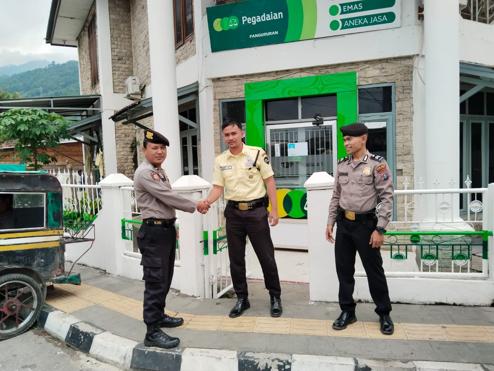 Polres Samosir Lakukan Pengamanan Ibadah Minggu