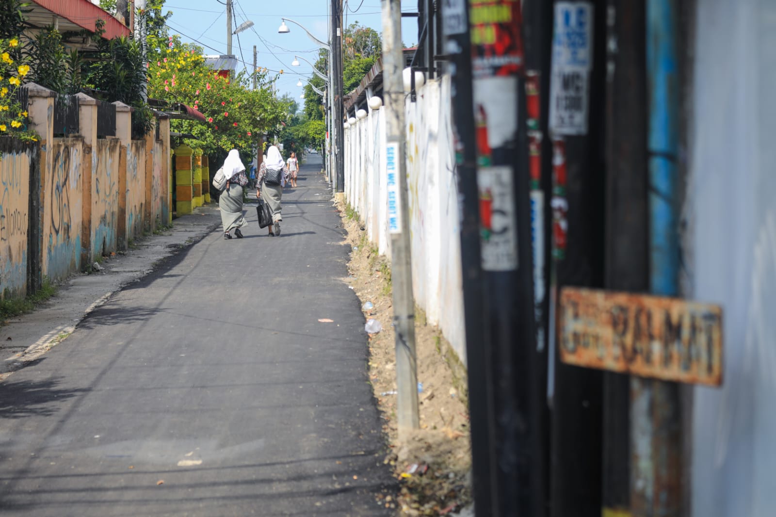 Warga Bersyukur, Pemko Medan Aspal Gang Rahmat Medan Amplas
