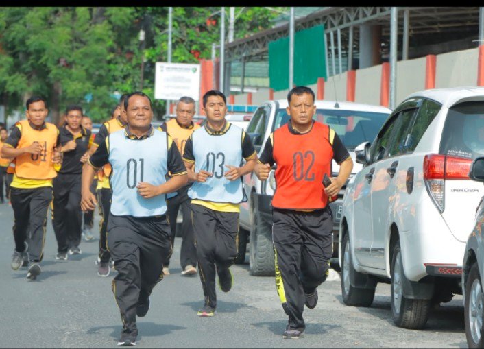 Polres Samosir Siapkan Fisik Lebih Prima untuk Laksanakan Tugas