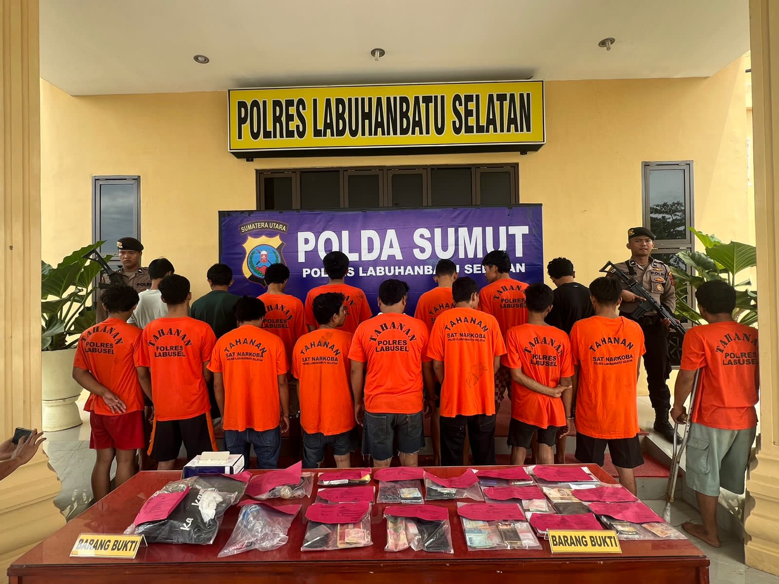Polres Labusel Ringkus 24 Pelaku Narkoba di Kota Pinang