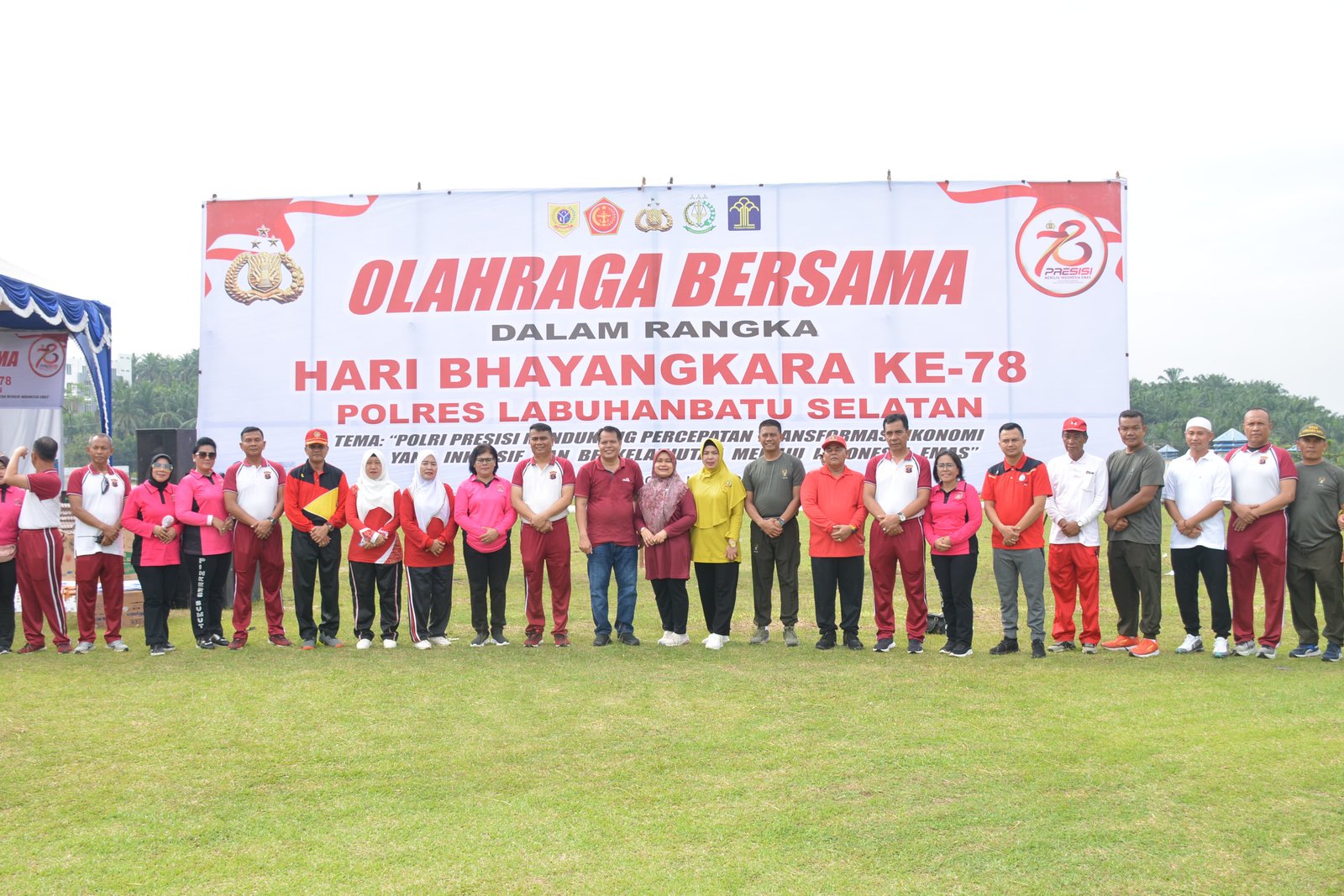 Polres Labusel Gelar Olahraga Bersama