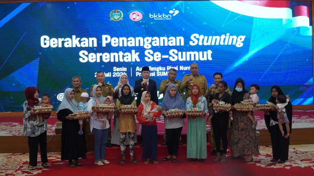 Pj. Bupati Langkat Ikuti Gerakan Penanganan Stunting Serentak se-Sumut