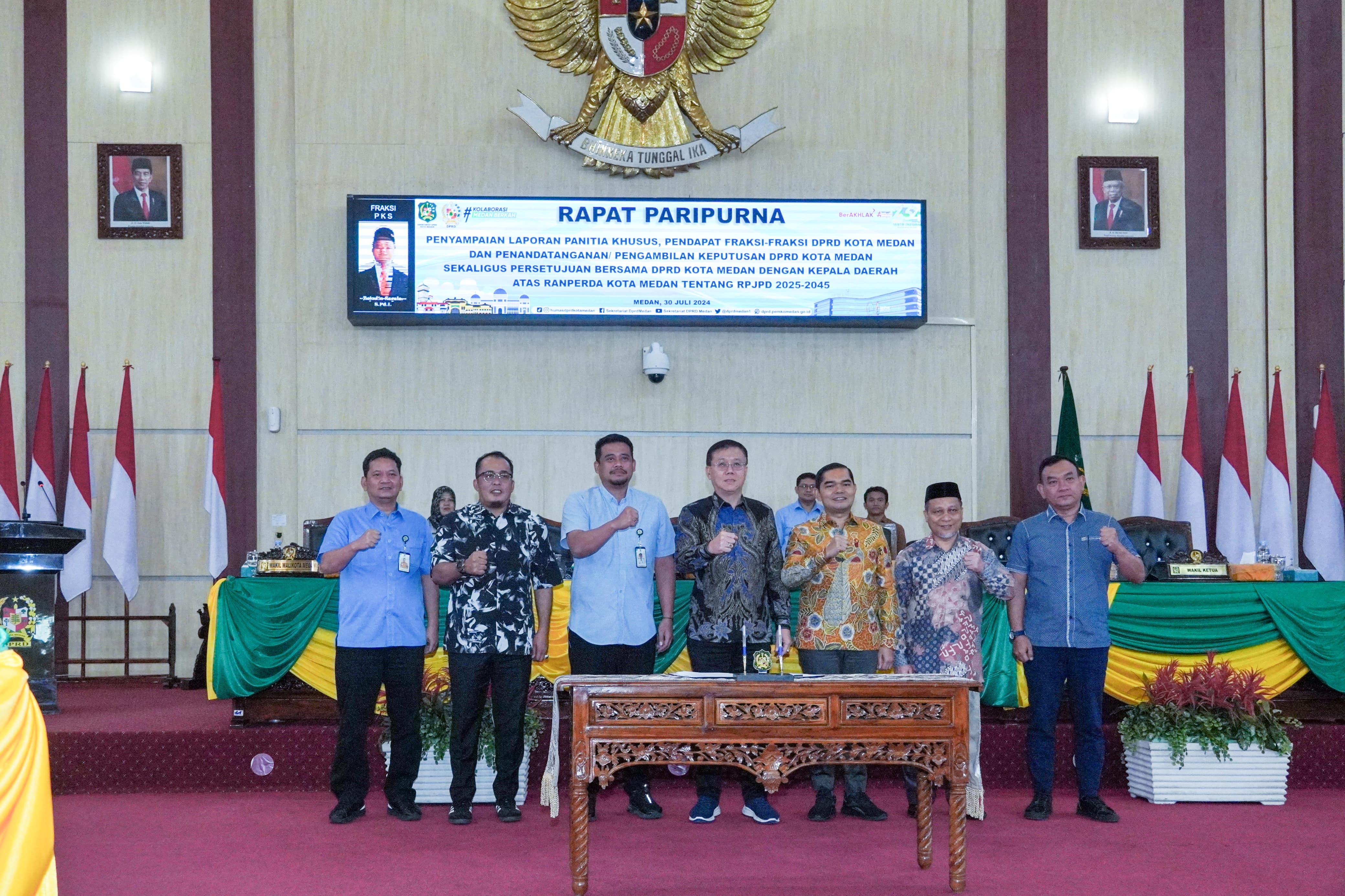 Ranperda RPJPD 2025-2045 Disetujui, Bobby: Wujudkan Medan Kota Global, Inklusif, Maju, Berkelanjutan
