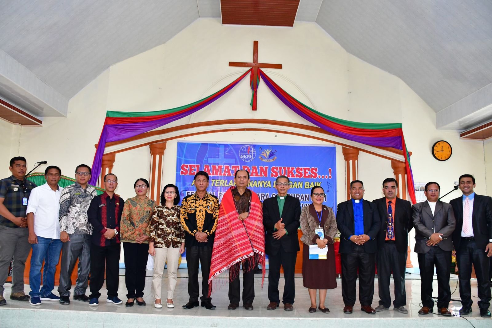 Bupati Samosir Buka Festival Paduan Suara Campuran GKPI Regional Samosir