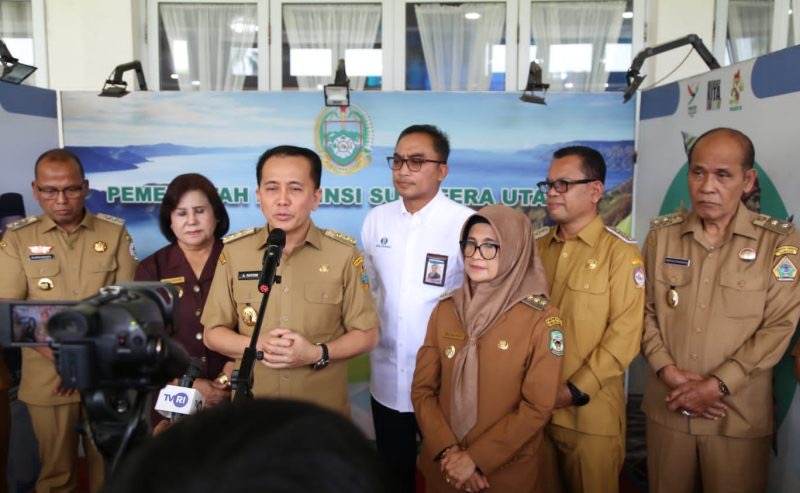 Wabup Samosir Ikuti HLM TPID Kabupaten/Kota Se-Sumut