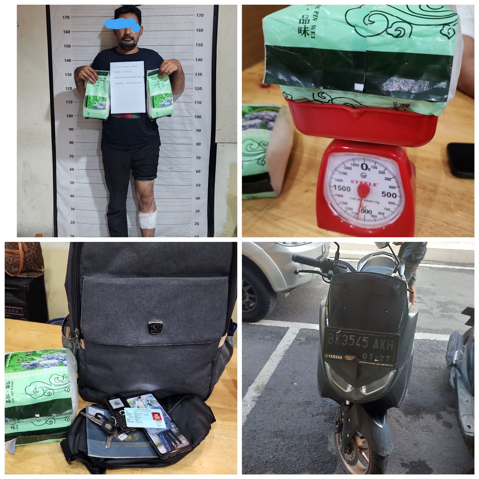 Polrestabes Medan Tembak Pemilik 2 Kg Sabu