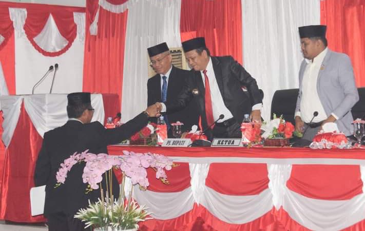DPRD Palas Rapat Paripurna Penetapan P-APBD TA 2024 dan R-APBD TA 2025