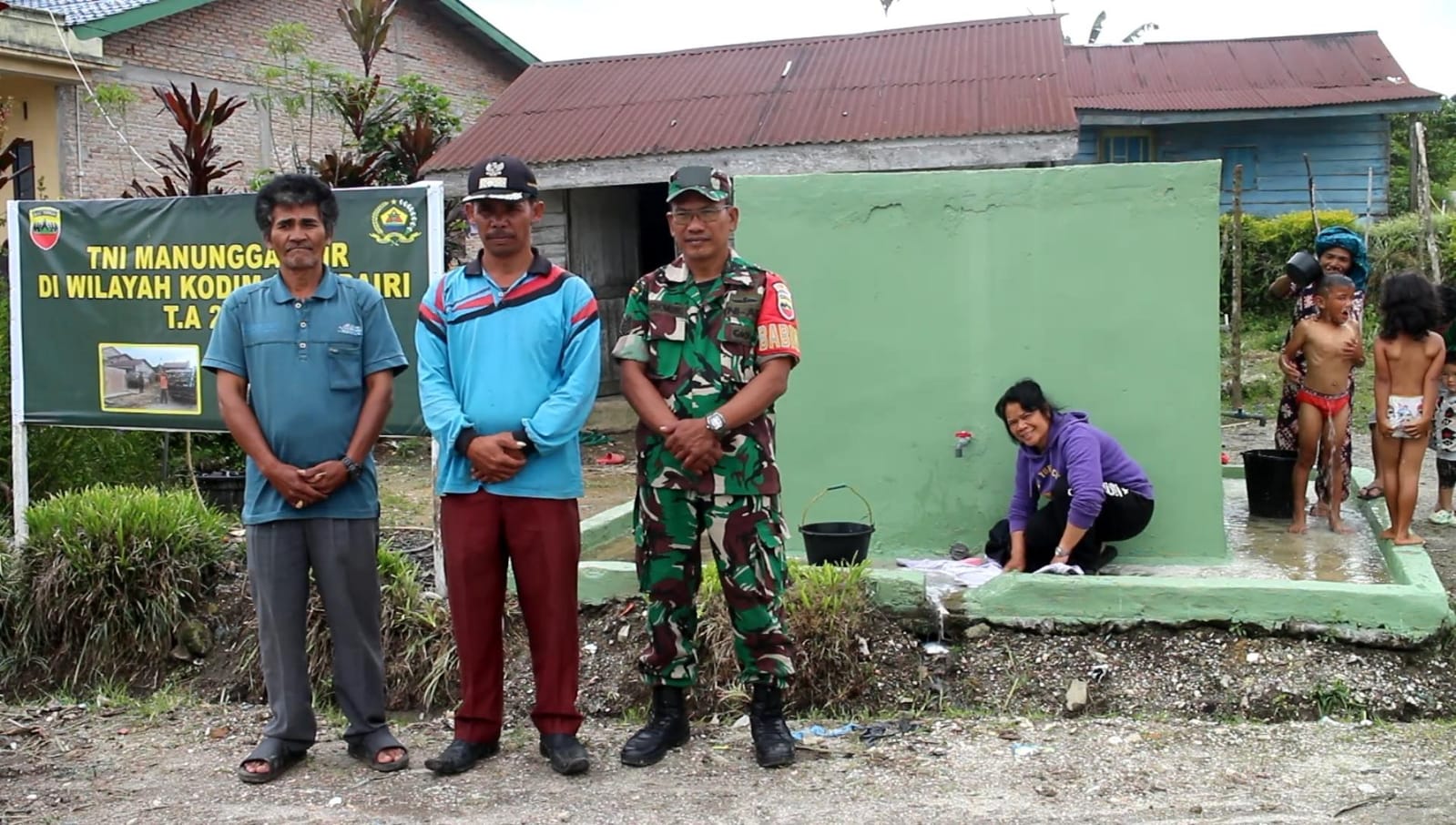 Kades Barisan Nauli Ucapkan Terima Kasih, TNI Manunggal Air Sukses Bangun Desa