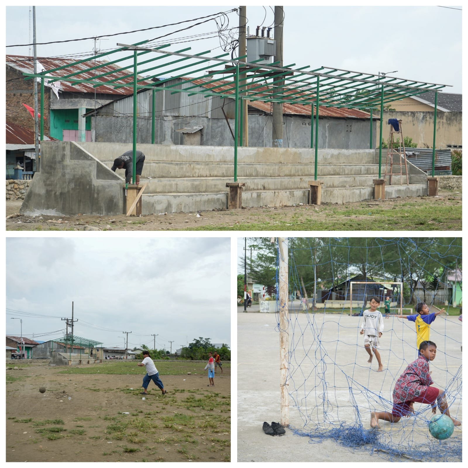 Bobby Bangun Lapangan Sepak Bola untuk Anak-anak Belawan Sicanang