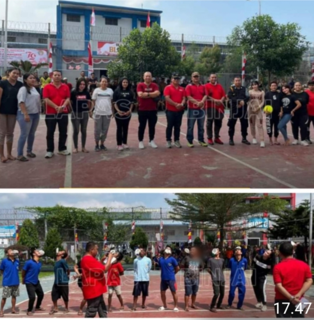 Semarakkan HUT Ke-79 RI, Lapas Kelas llA Binjai Gelar Perlombaan